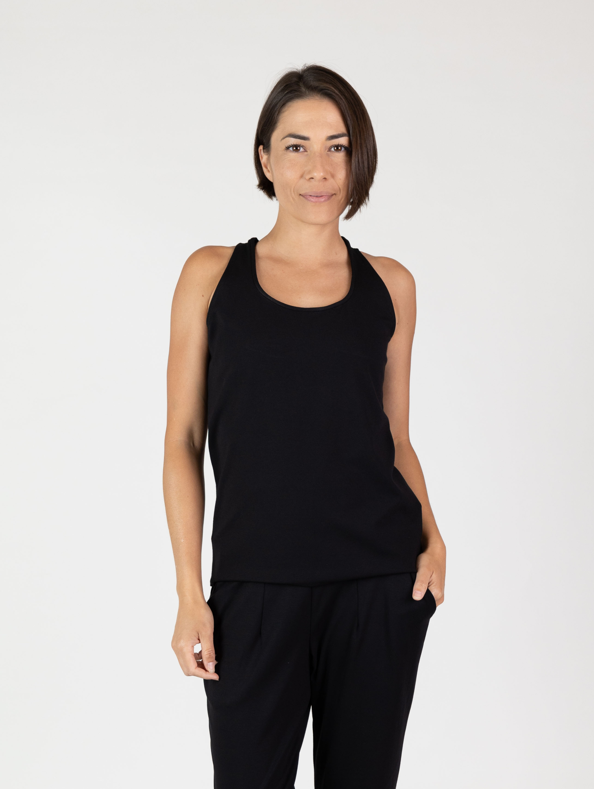 Tori Tank - Black Rib