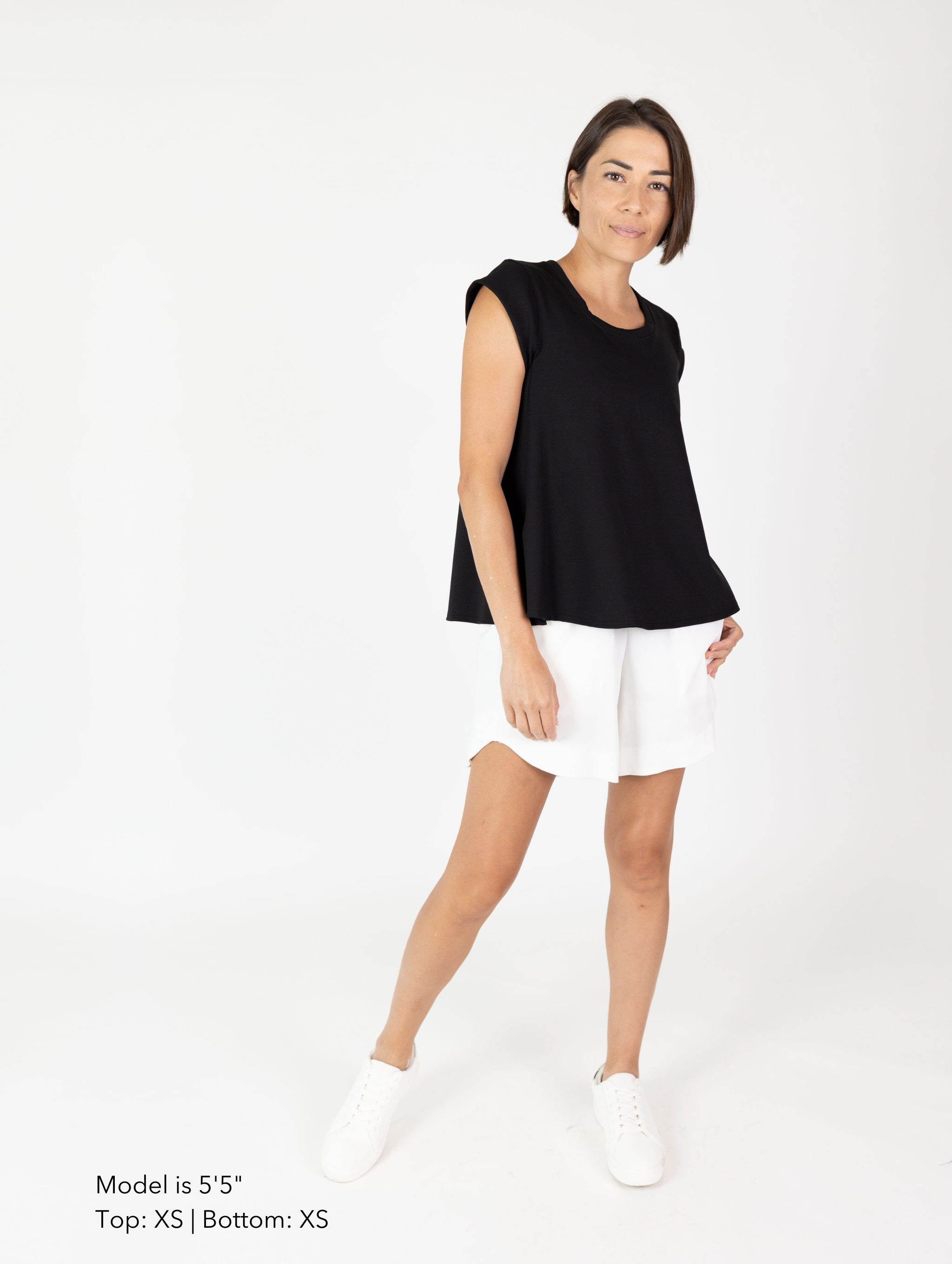 Maya Top - Black Rib