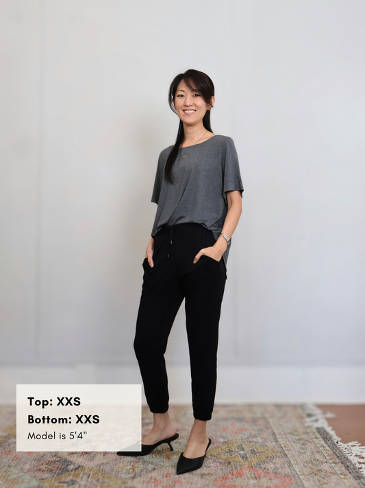 Callie Top - Dark Charcoal