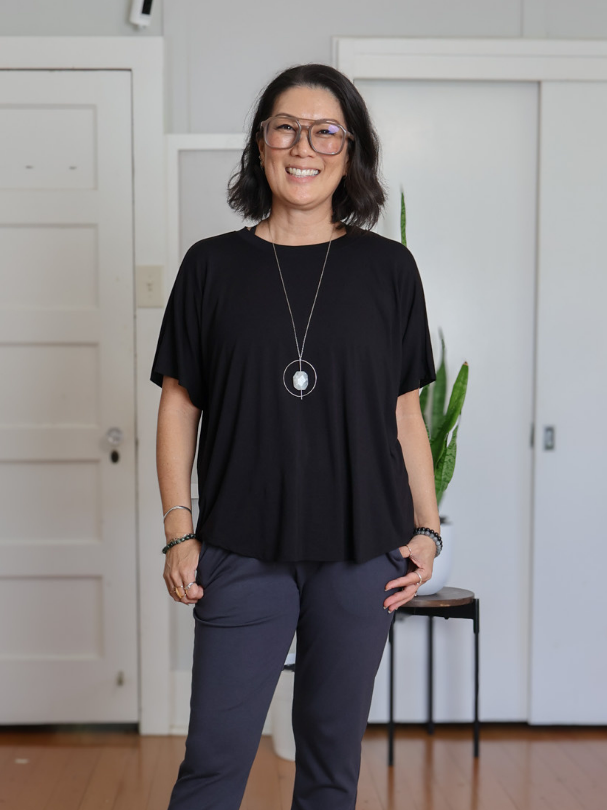Dayna Top - Black Soft Ponte