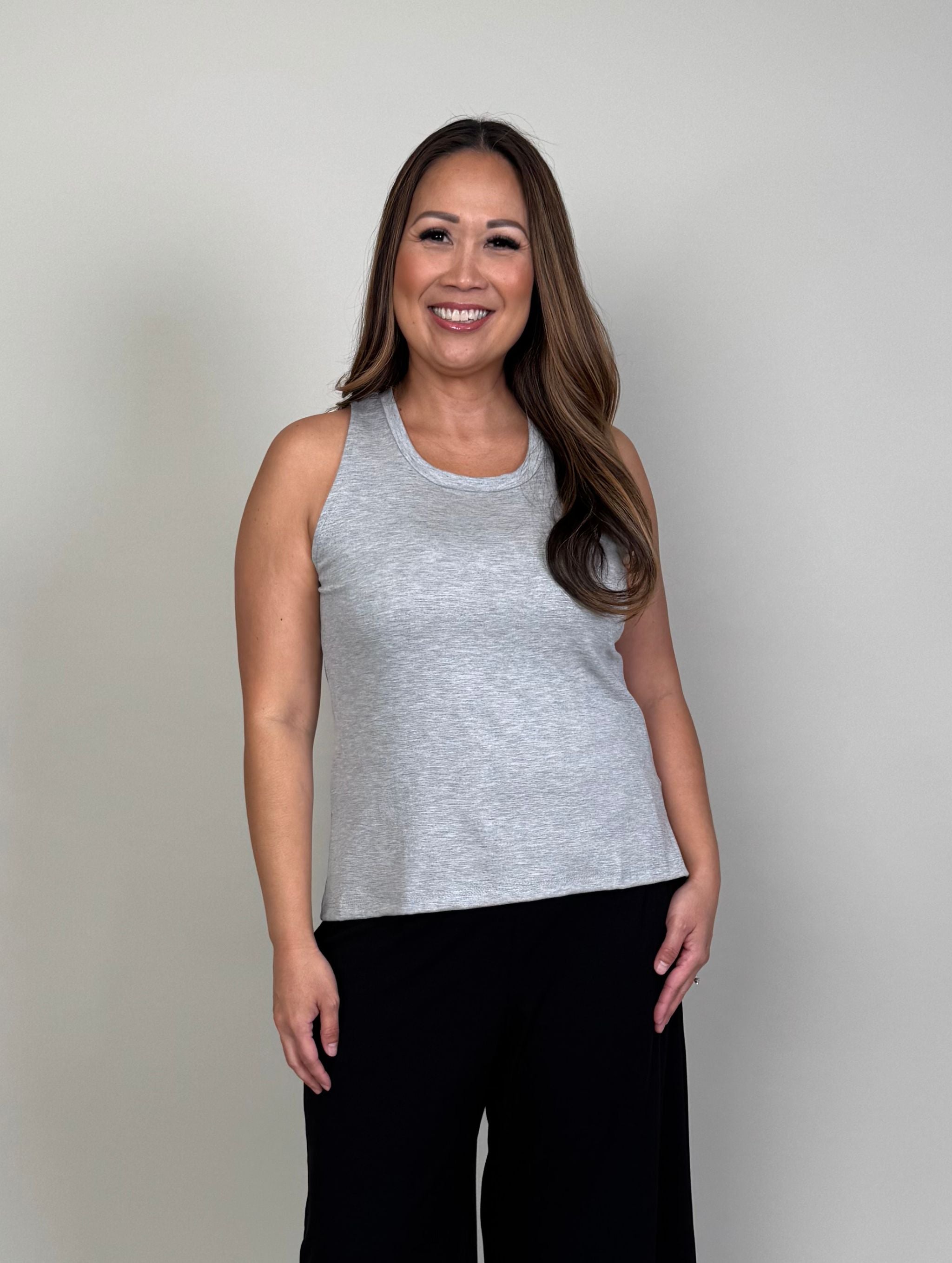 Kelly Tank - Heather Grey