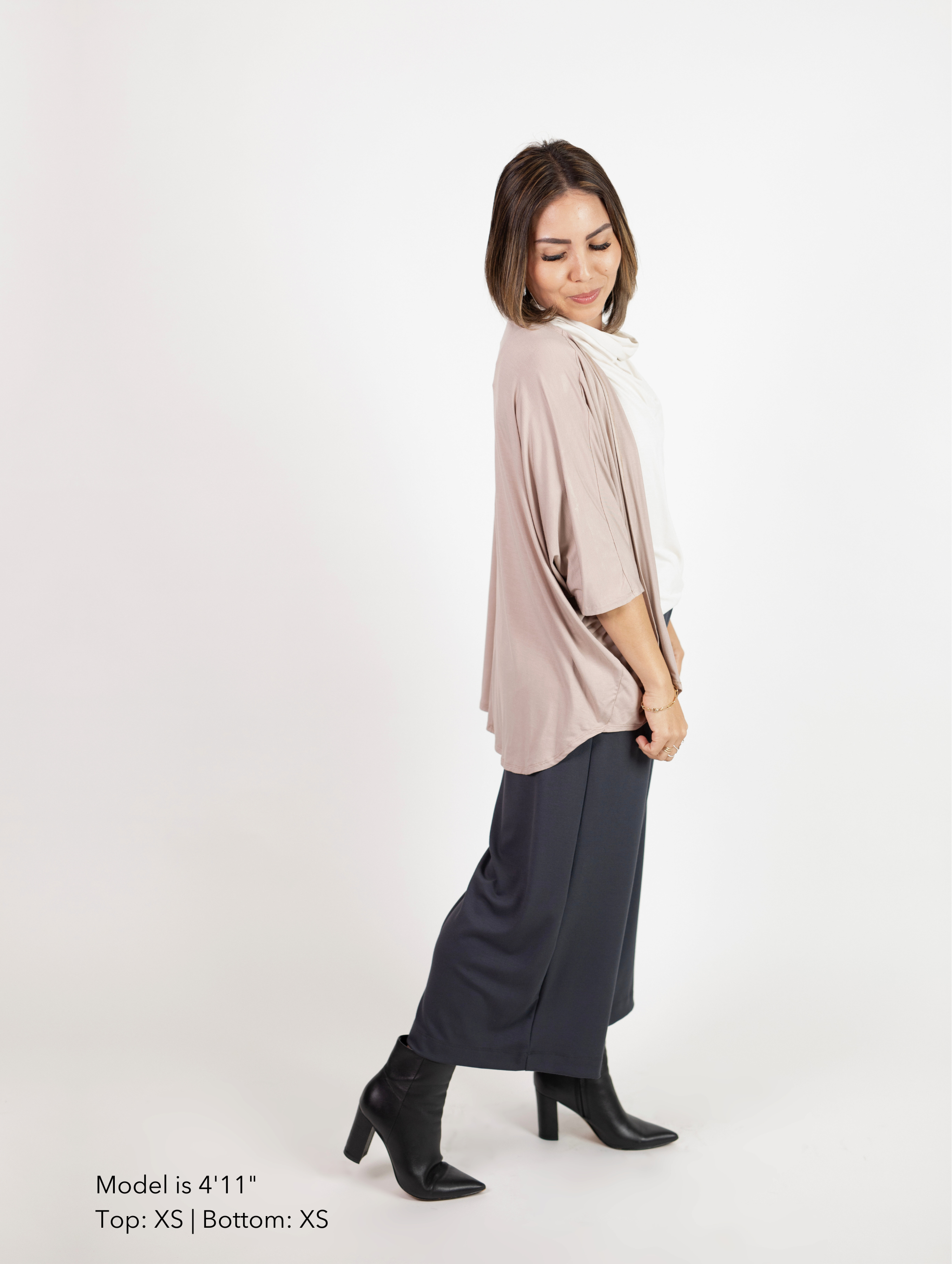 Joan Cover Up - Sandstone Rayon Jersey