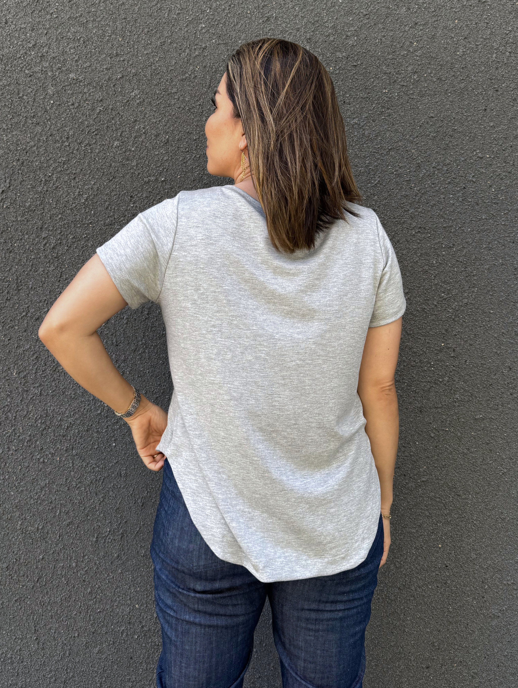 Becca Top - Heather Grey