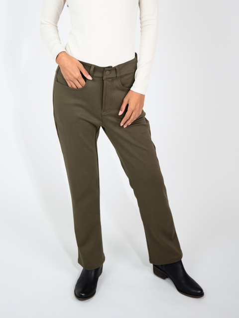 パンツ   JEANS Woman Pants Brown J20J225338 GYM Smith Straight Jean - Olive | Allison Izu