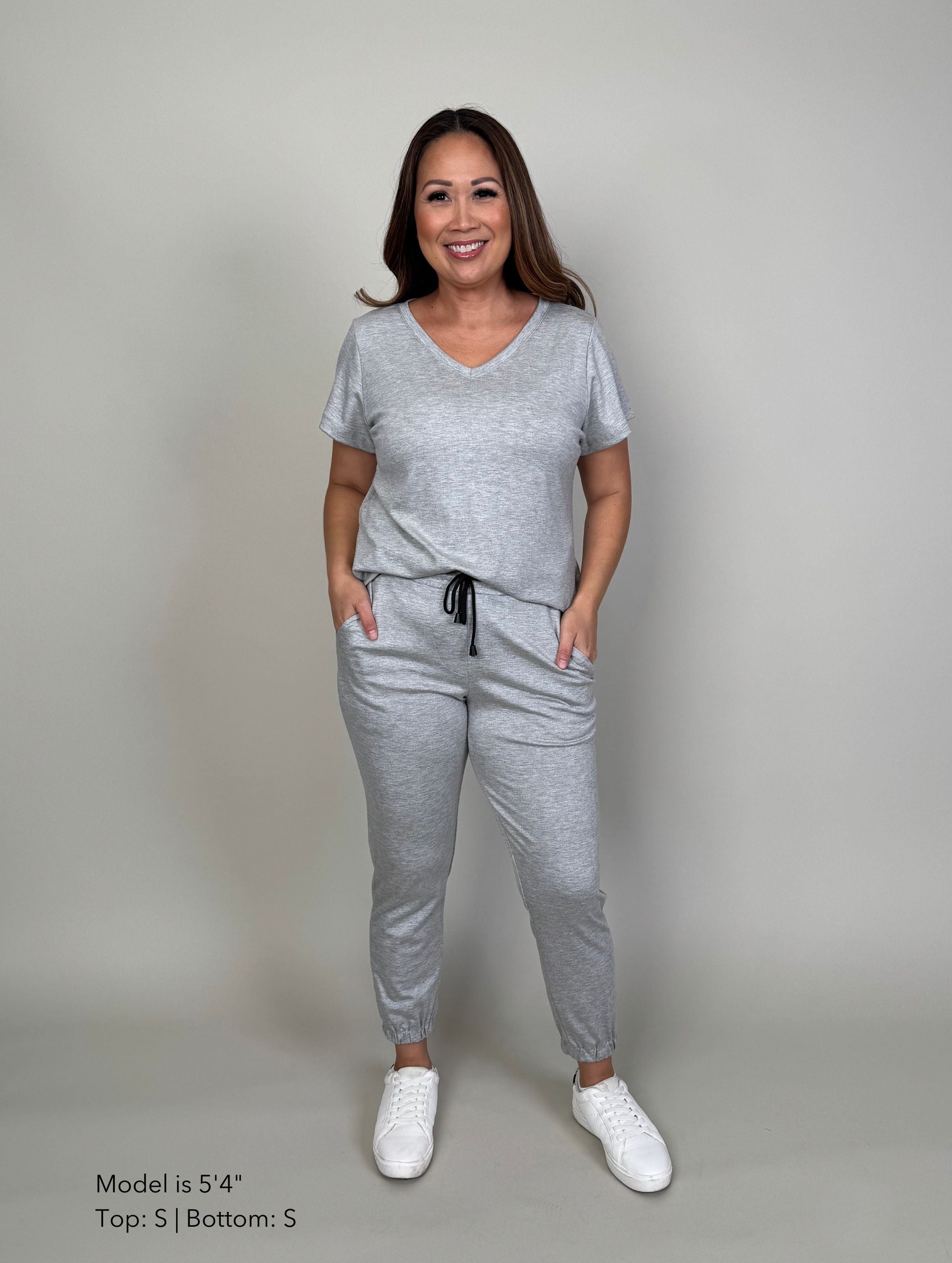 Becca Top - Heather Grey