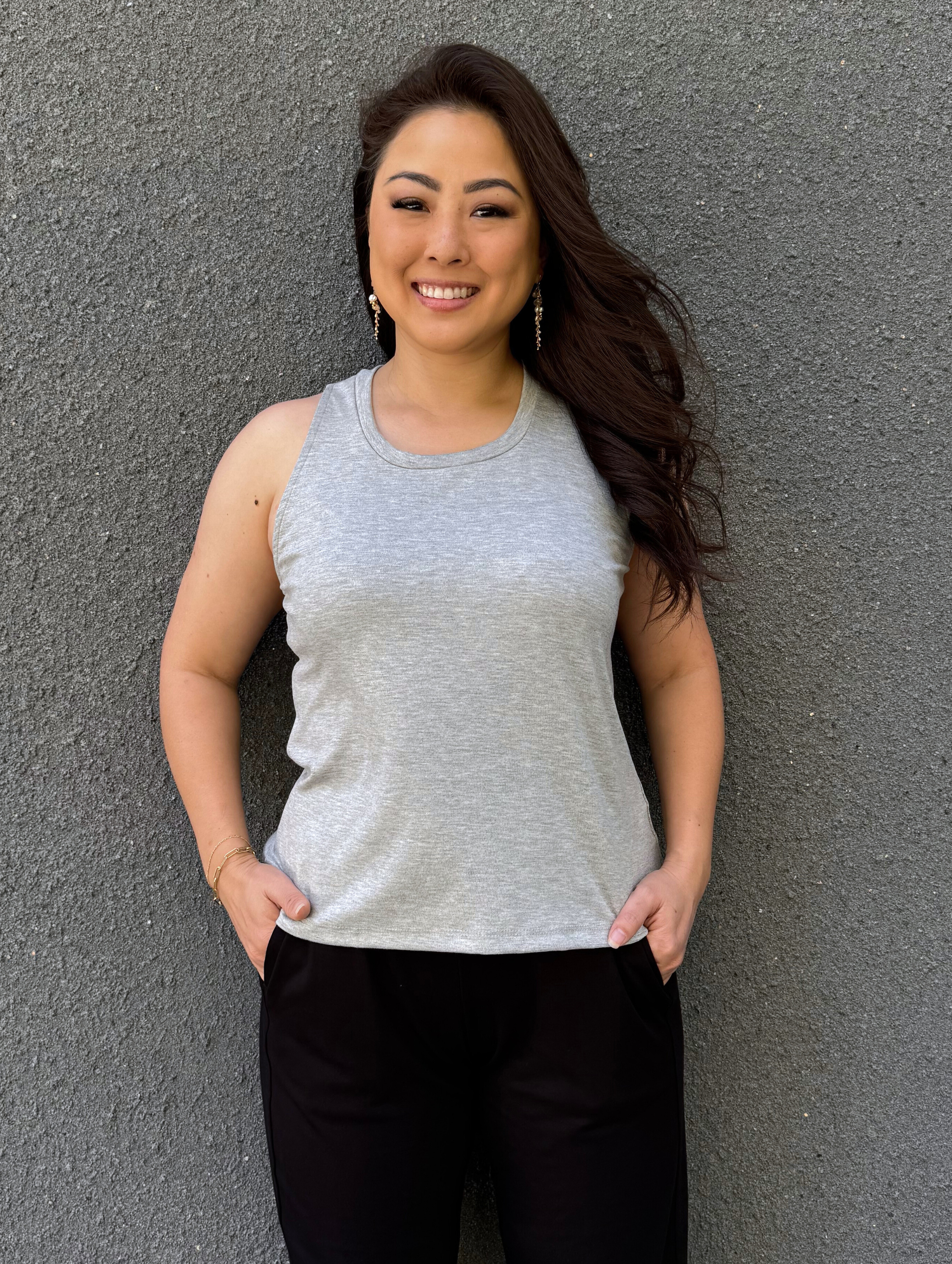 Kelly Tank - Heather Grey