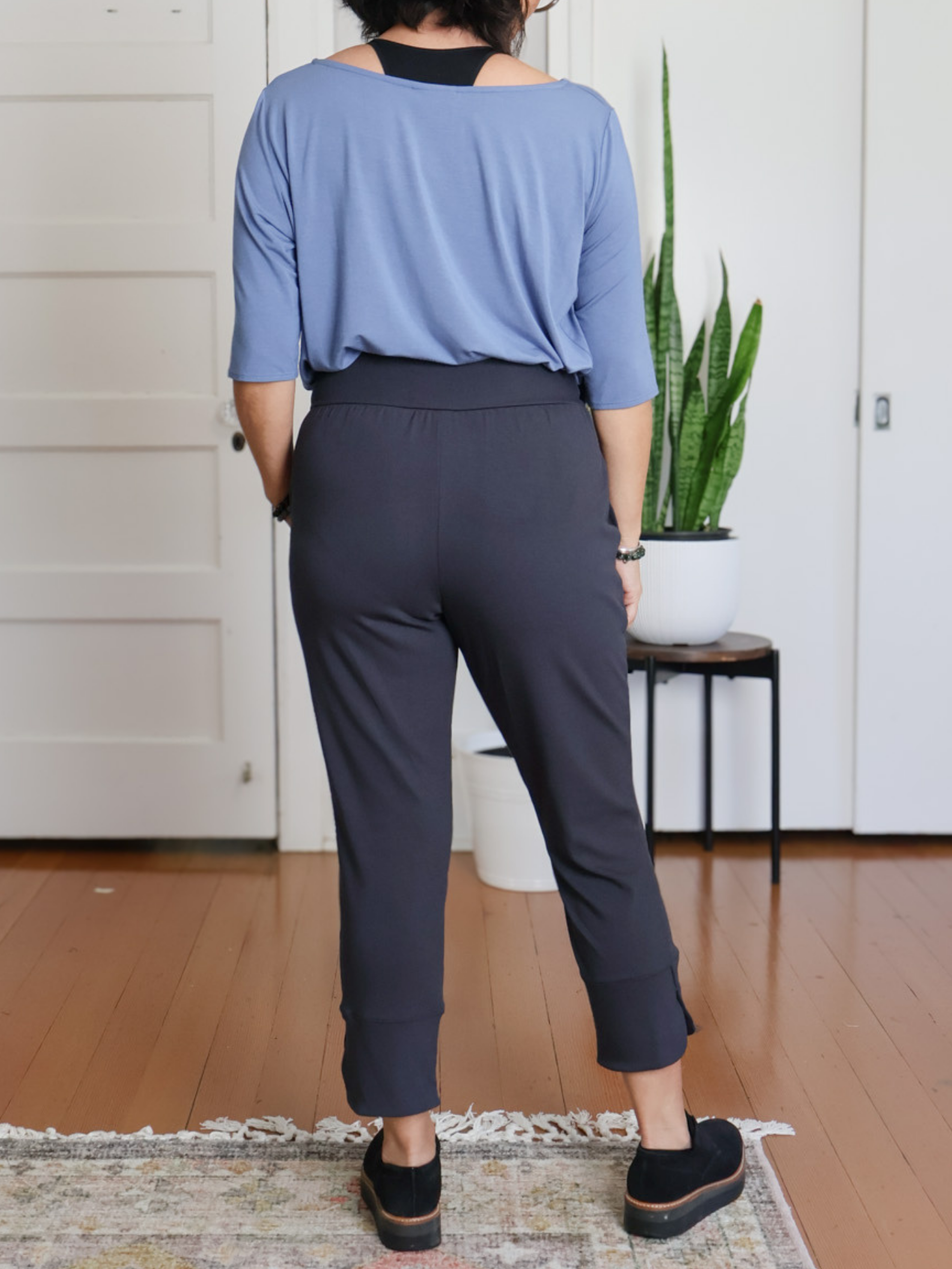 Miki Pant - Washed Black Soft Ponte