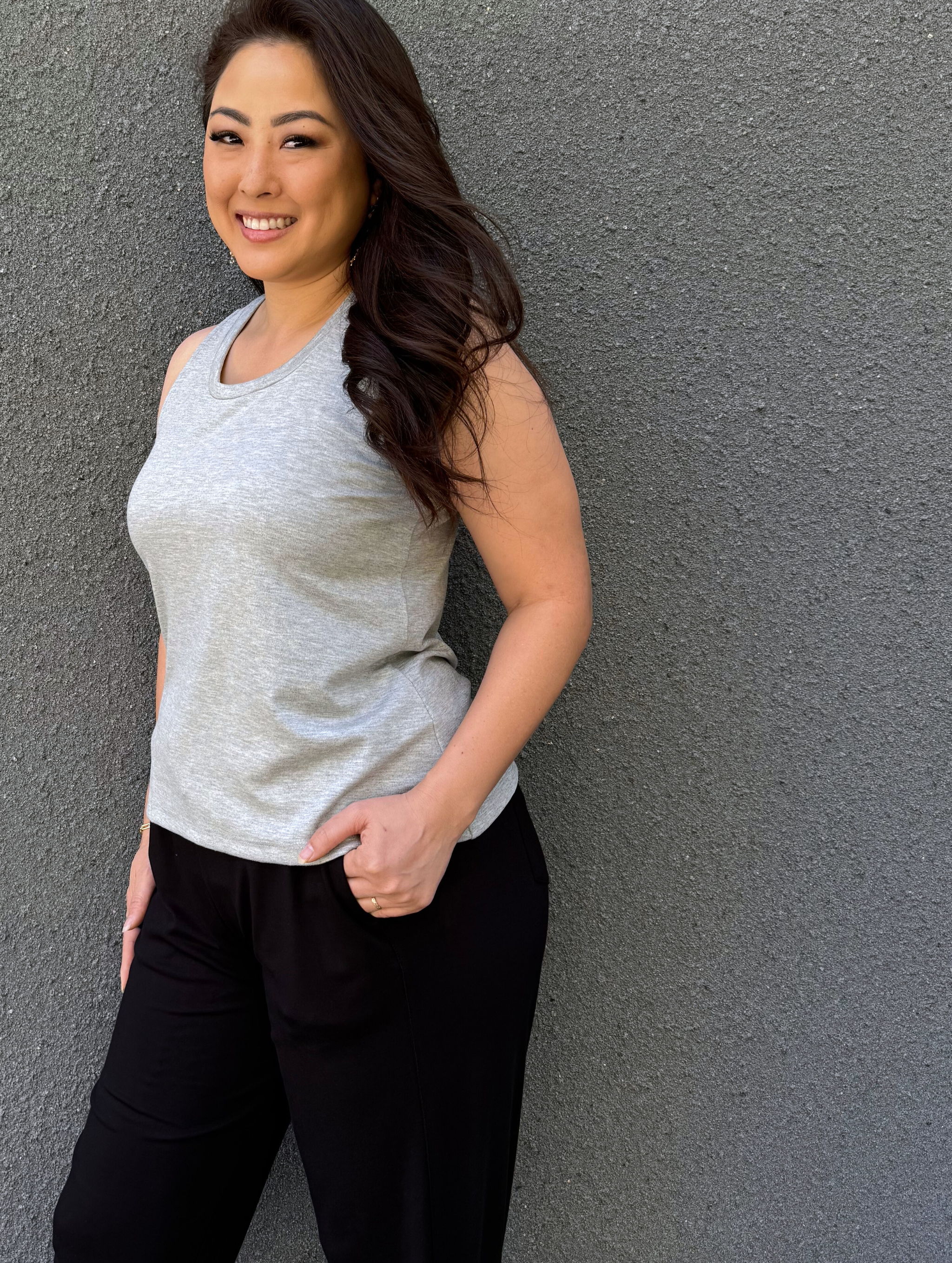 Kelly Tank - Heather Grey