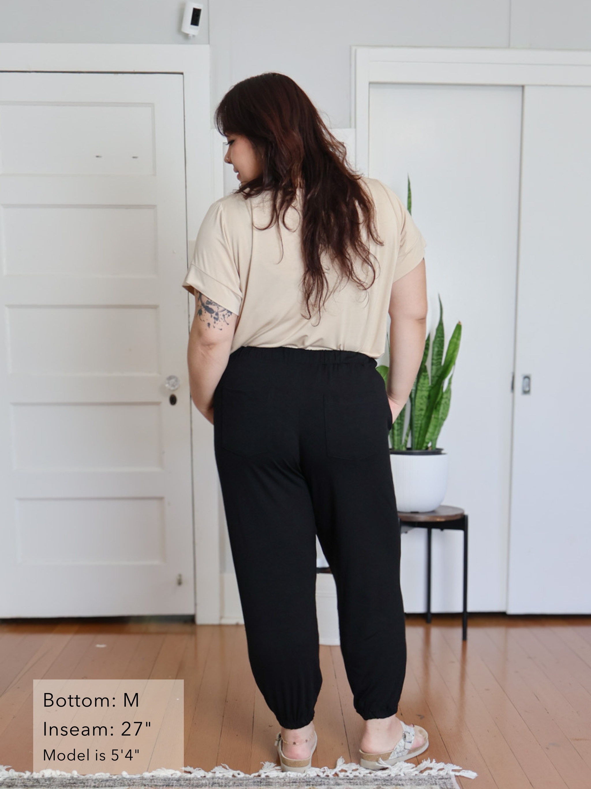 South St. Jogger - Black Soft Ponte