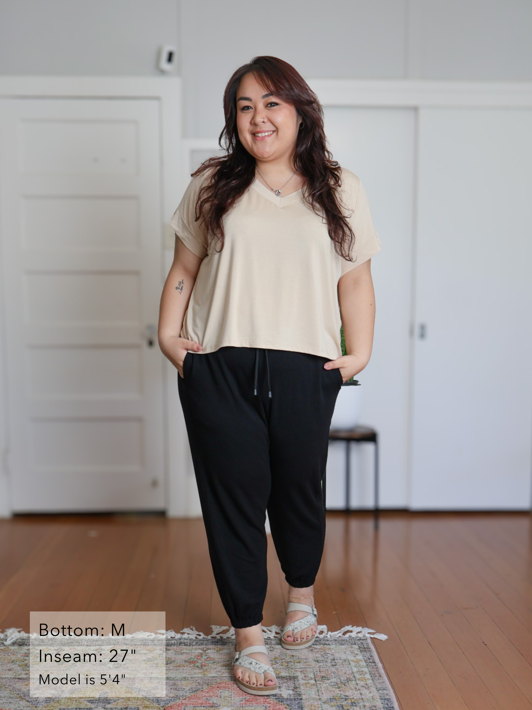 South St. Jogger - Black Soft Ponte