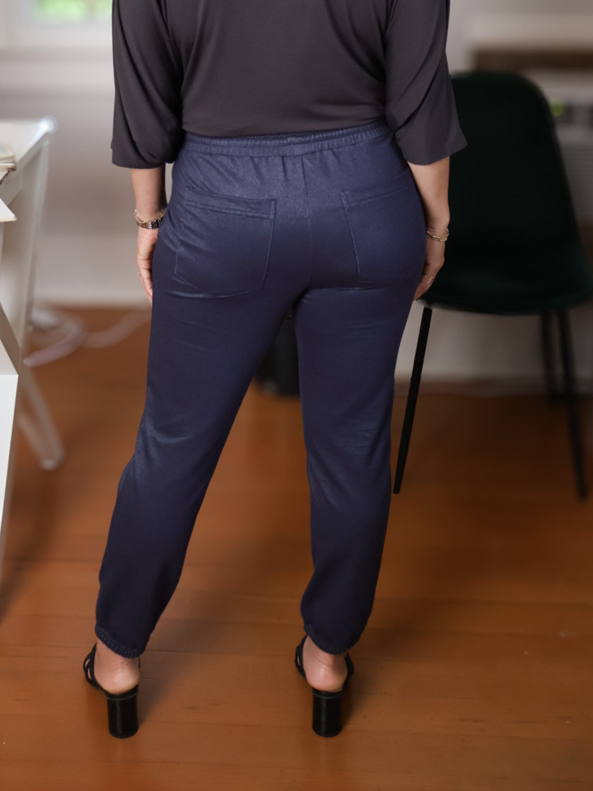 Sunrise Jogger - Shiny Blue Denim