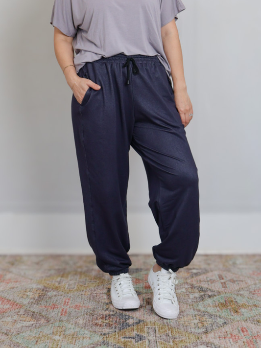 South St. Jogger - Shiny Blue Denim