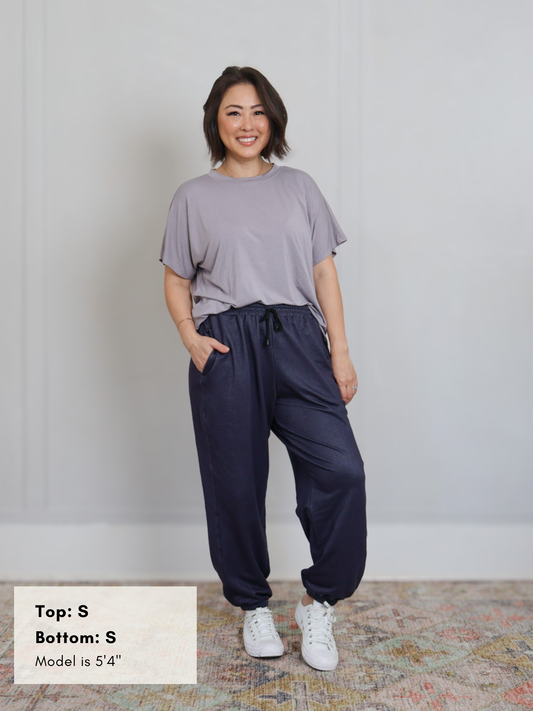 South St. Jogger - Shiny Blue Denim