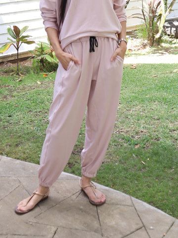 South St. Jogger - Rose Dust Soft Ponte