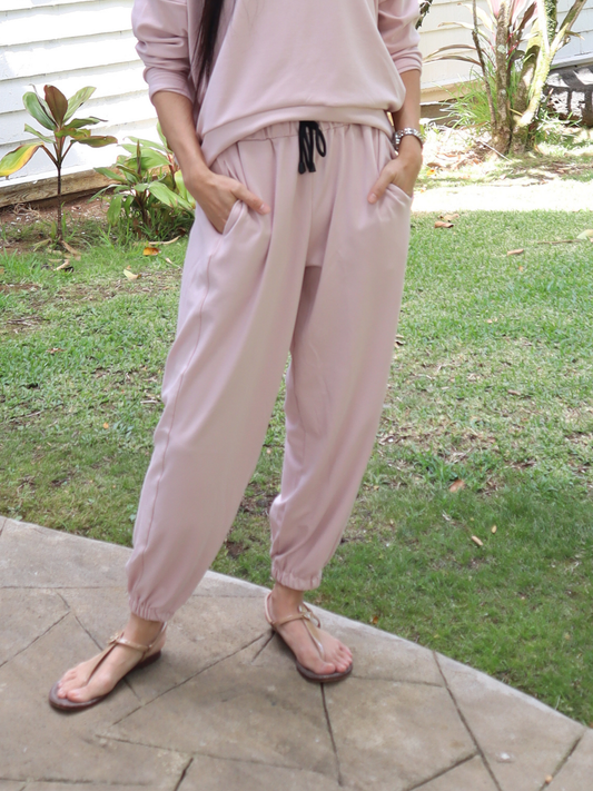 South St. Jogger - Rose Dust Soft Ponte
