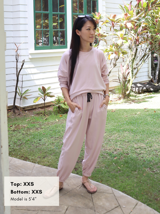 South St. Jogger - Rose Dust Soft Ponte