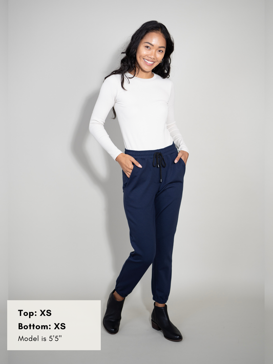 Sunrise Jogger - Midnight Soft Ponte