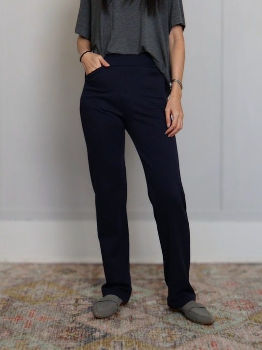 Cooke Pant - Navy Twill Ponte