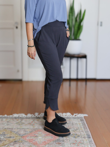 Miki Pant - Washed Black Soft Ponte