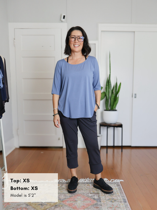 Miki Pant - Washed Black Soft Ponte