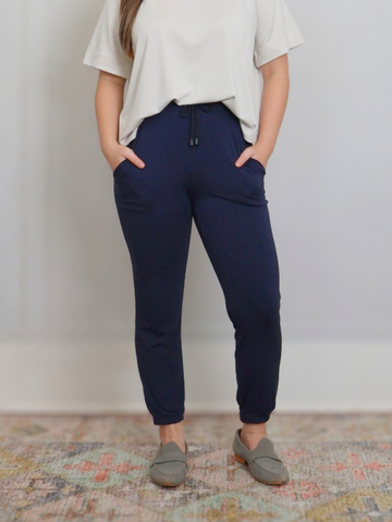 Sunrise Jogger - Midnight Rayon Jersey