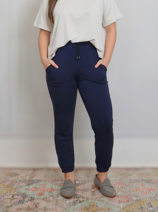 Sunrise Jogger - Midnight Rayon Jersey
