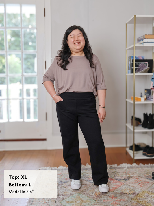 Cooke Pant - Black Double Knit