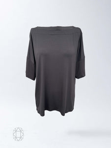 Carly Top - Washed Black Rayon Jersey
