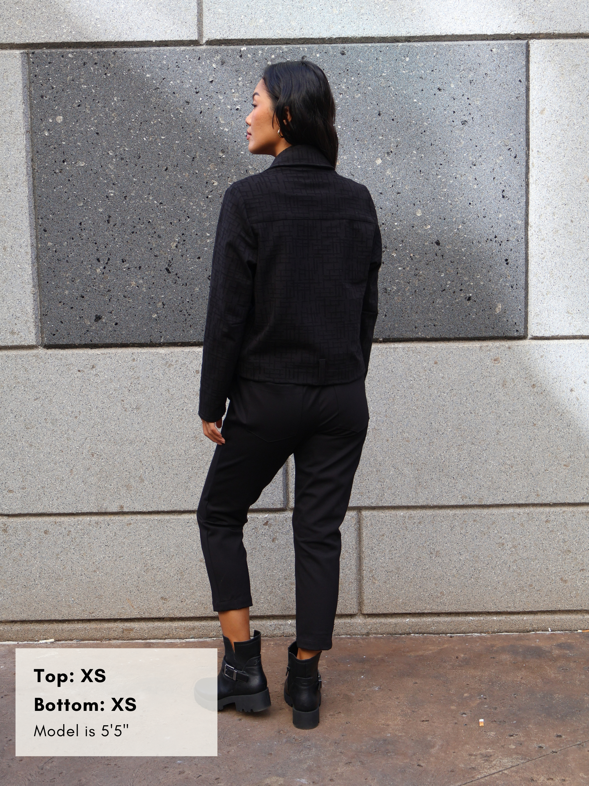 Harley Jacket - Black Maze Ponte