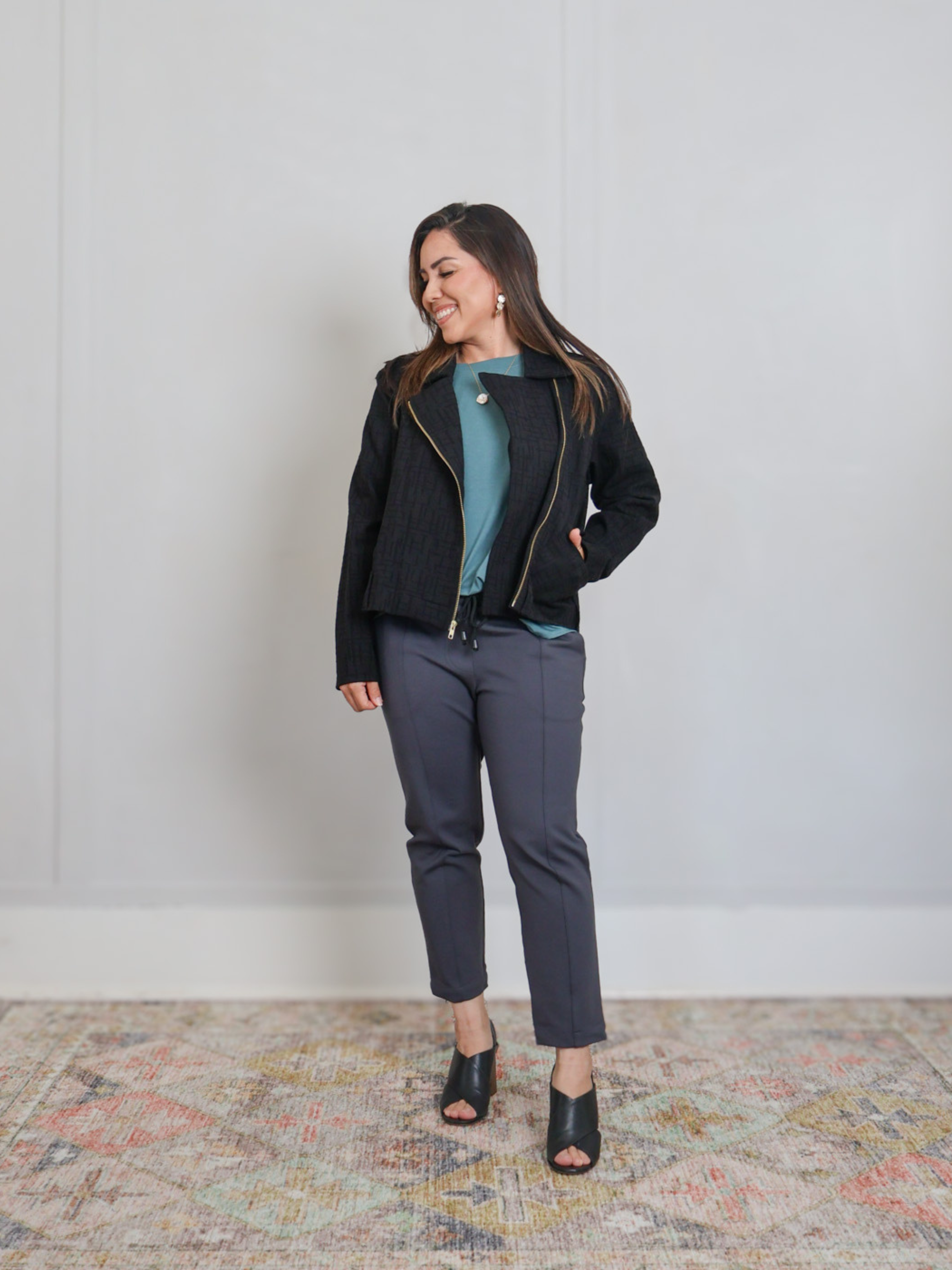 Harley Jacket - Black Maze Ponte