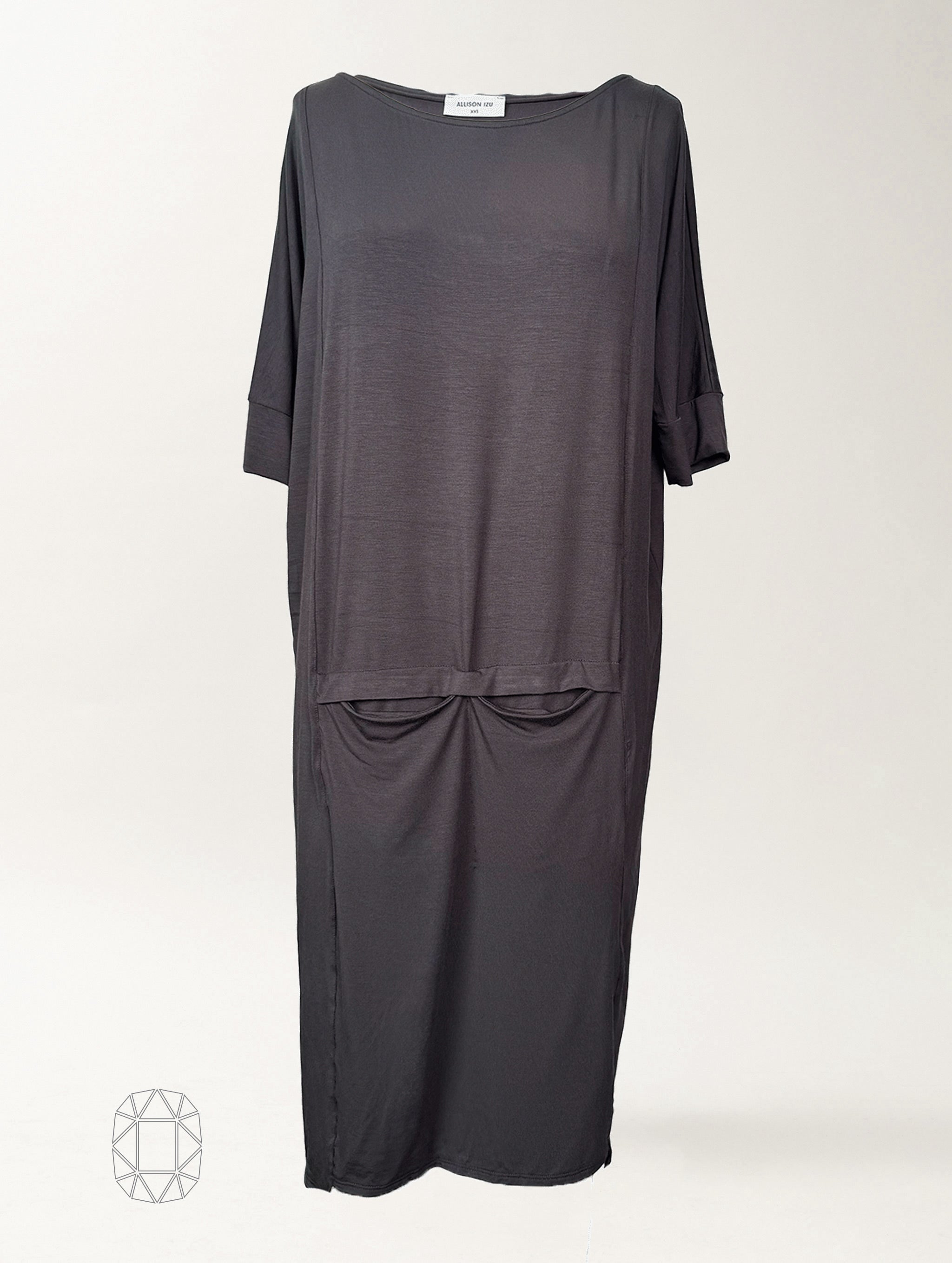 Danica Dress - Washed Black Rayon Jersey
