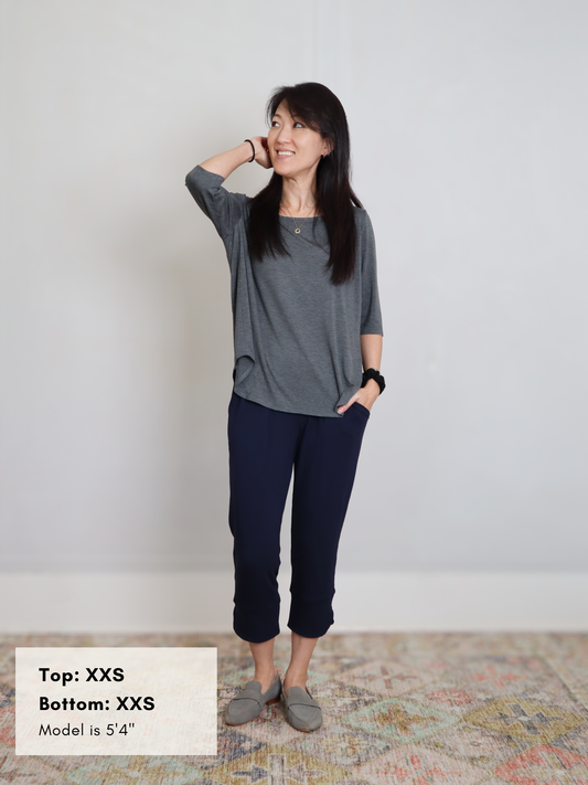 Hannah Top - Dark Charcoal