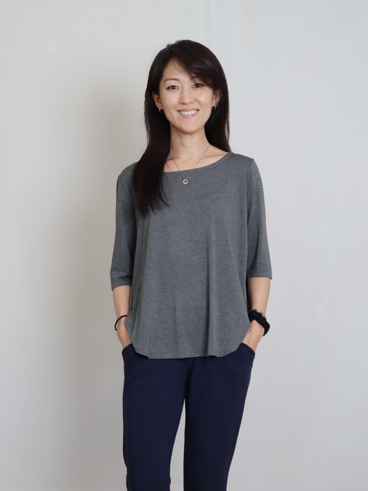 Hannah Top - Dark Charcoal