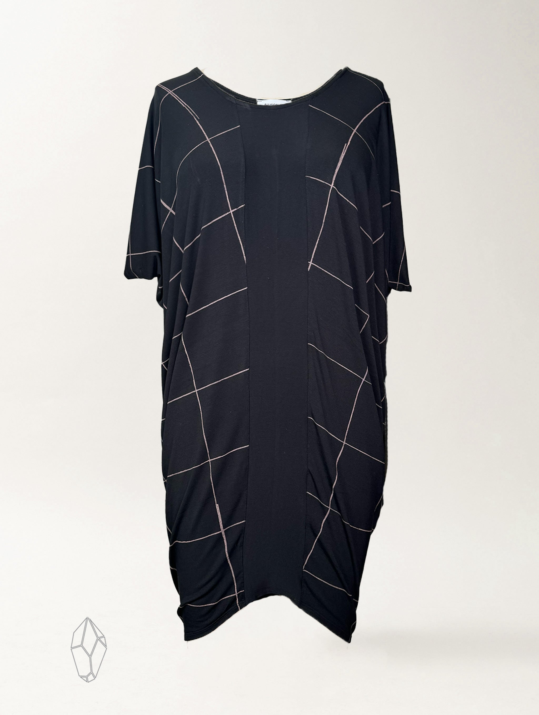 Holly Dress - Infinite Grid Rayon Jersey