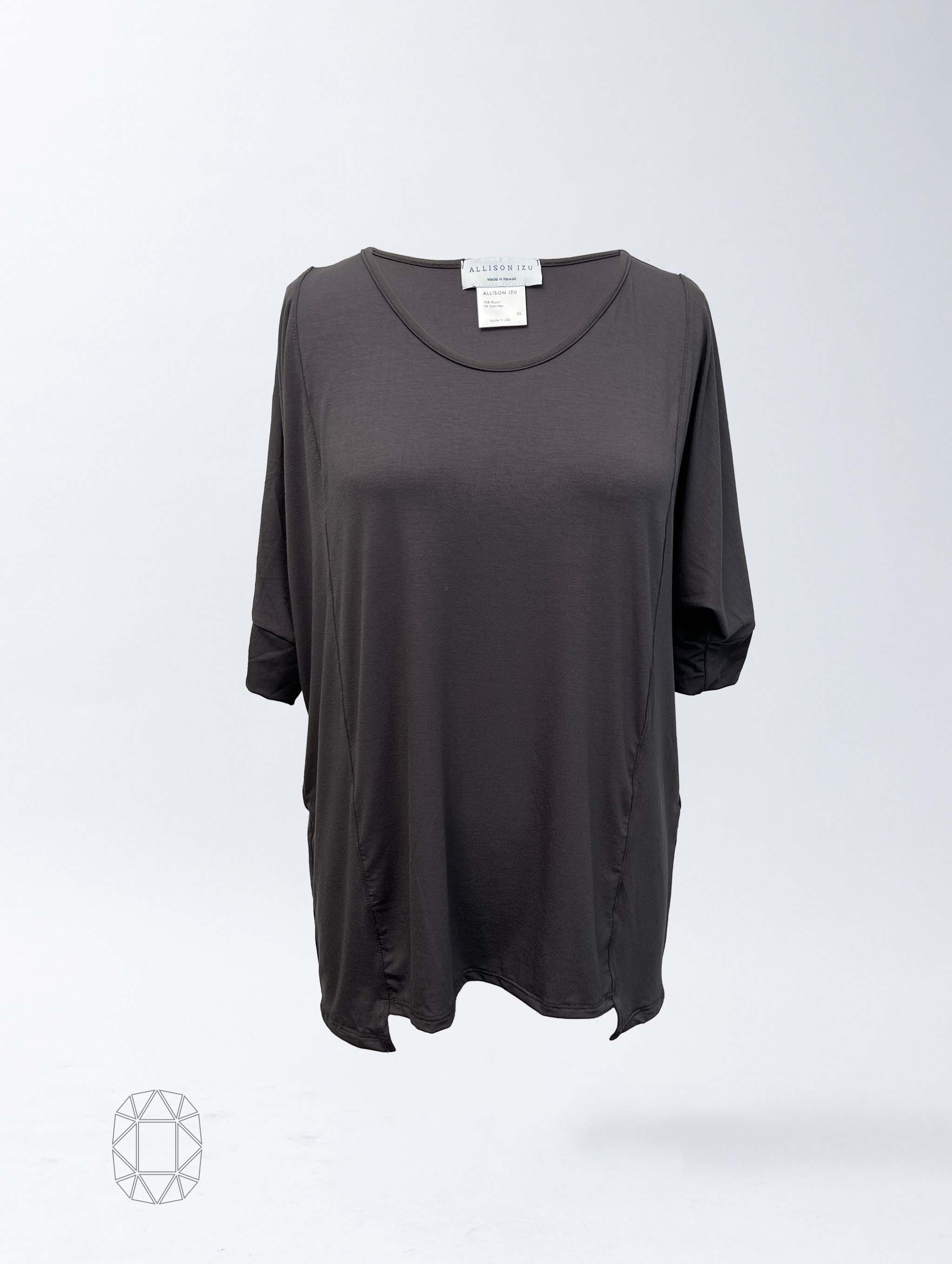 Misa Top - Washed Black Rayon Jersey