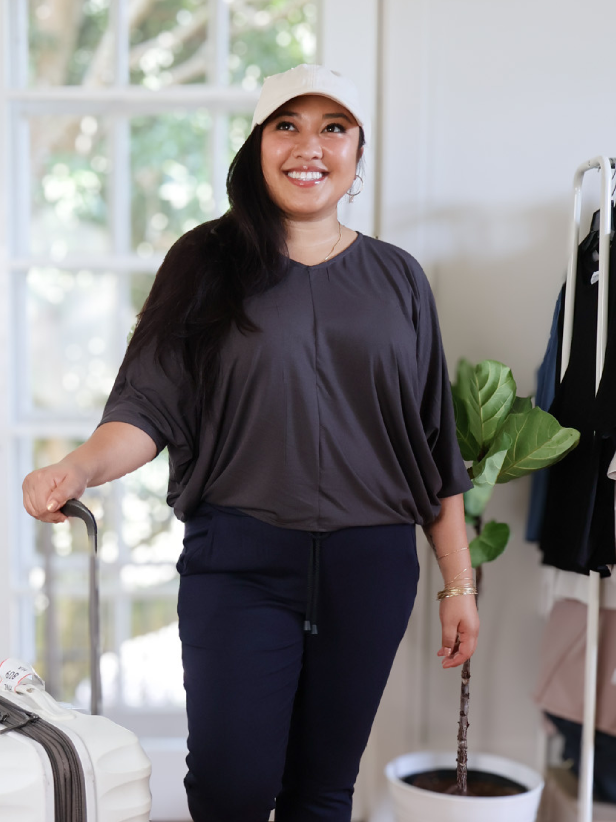 Megumi Top - Washed Black