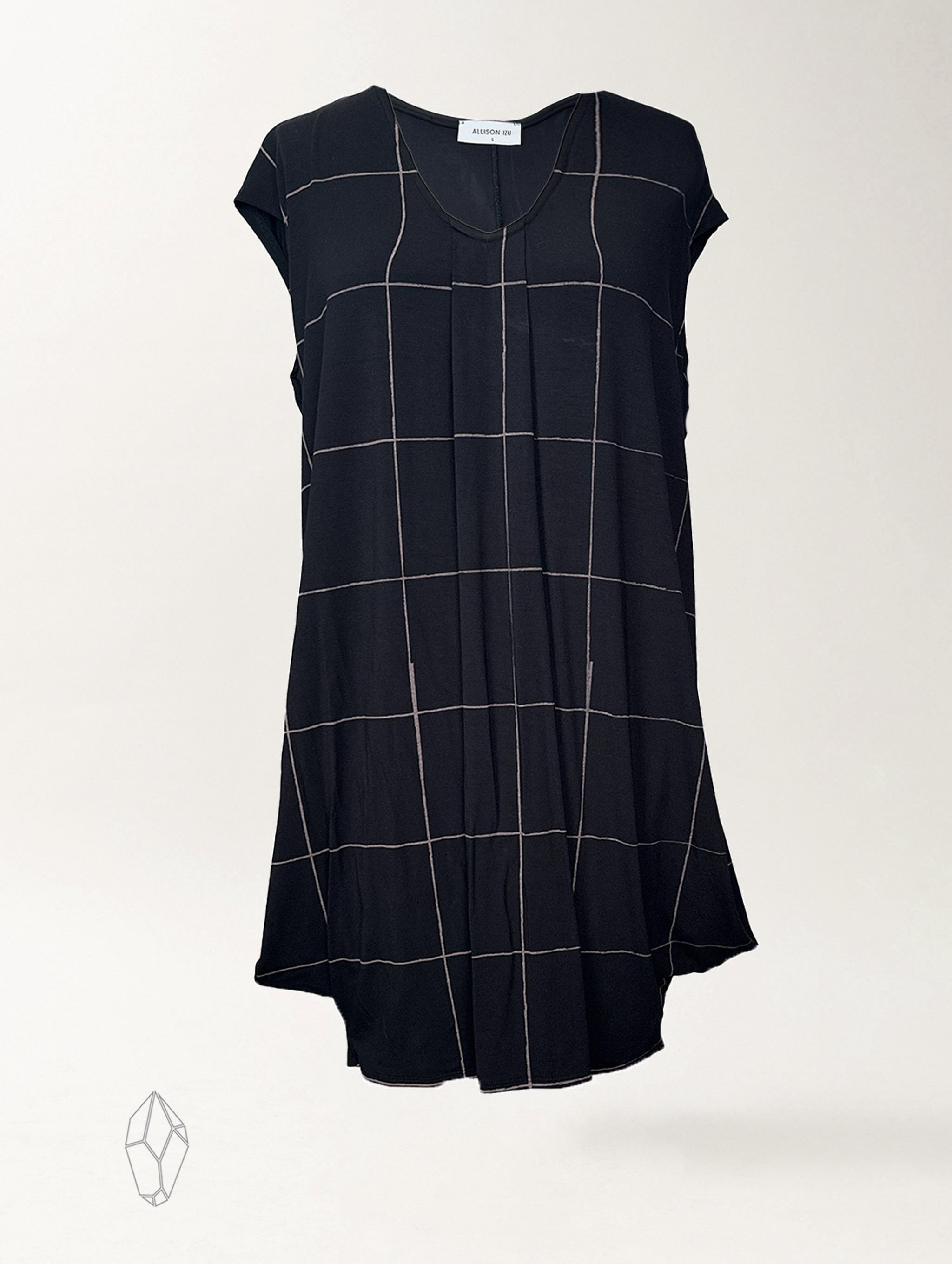Natasha Dress - Infinite Grid Rayon Jersey