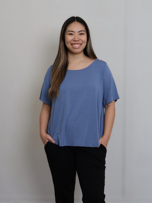 Callie Top - Parisian Blue