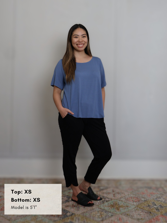 Callie Top - Parisian Blue