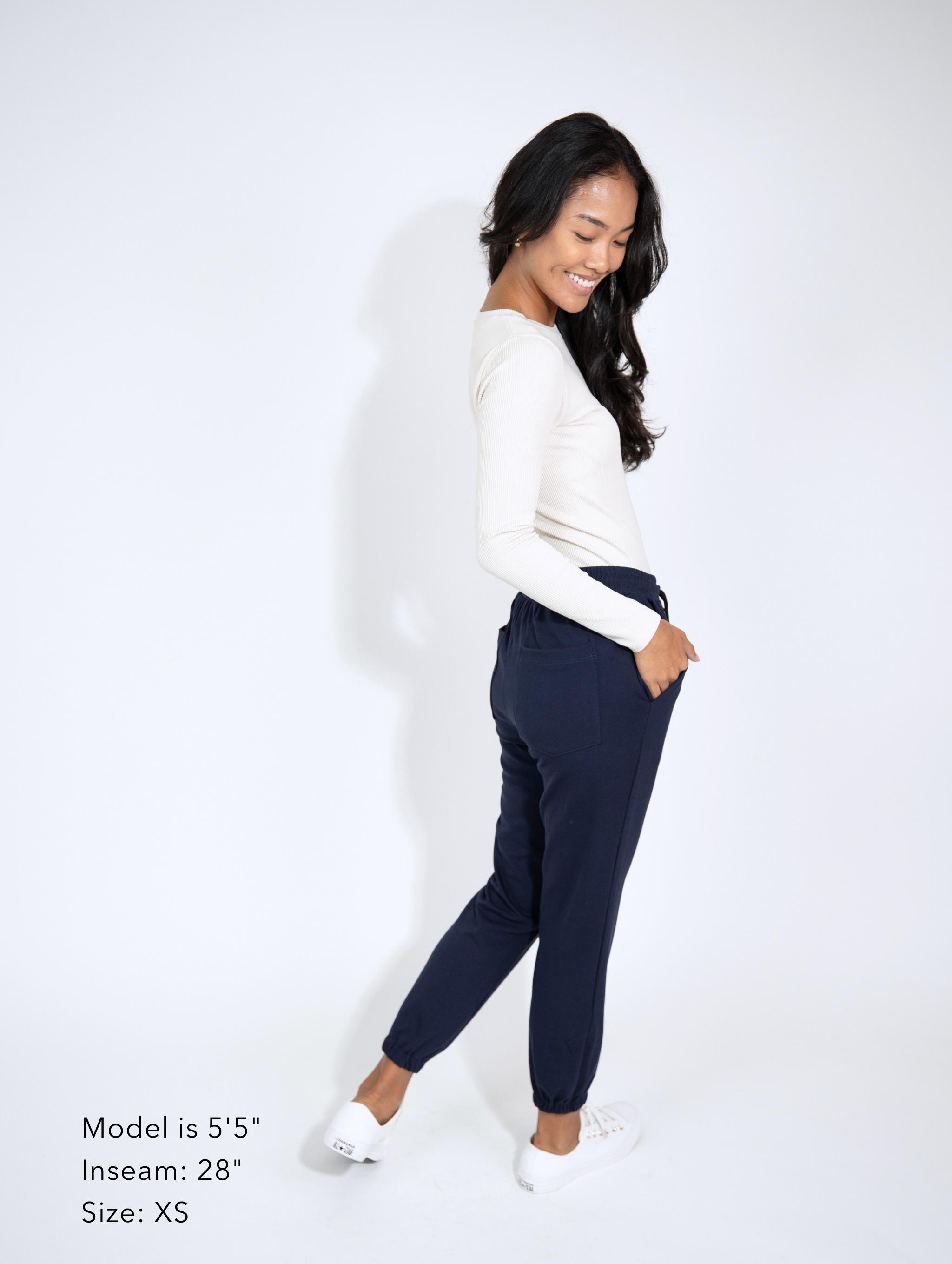 Sunrise Jogger - New Navy Soft Ponte