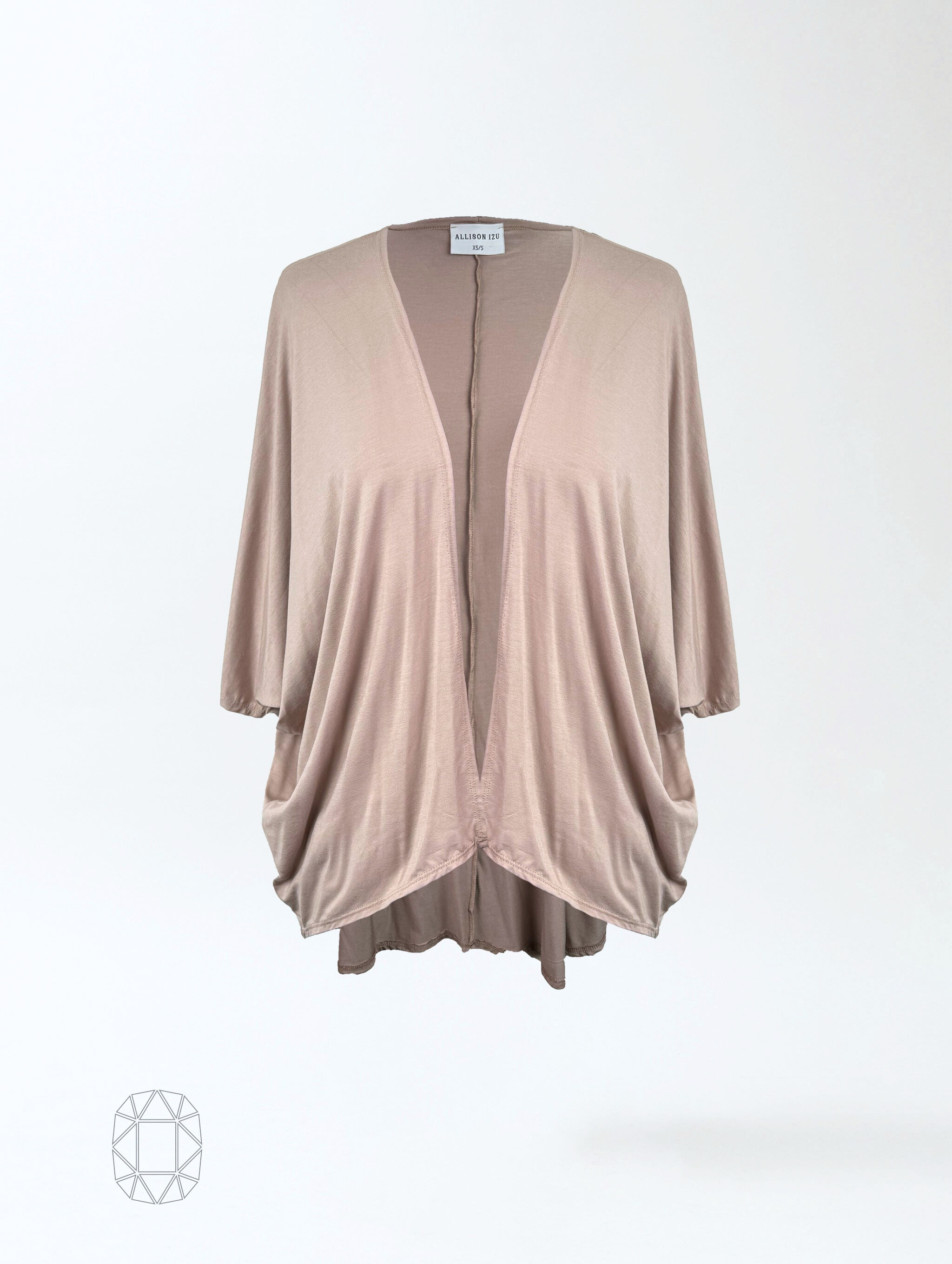 Joan Cover Up - Sandstone Rayon Jersey