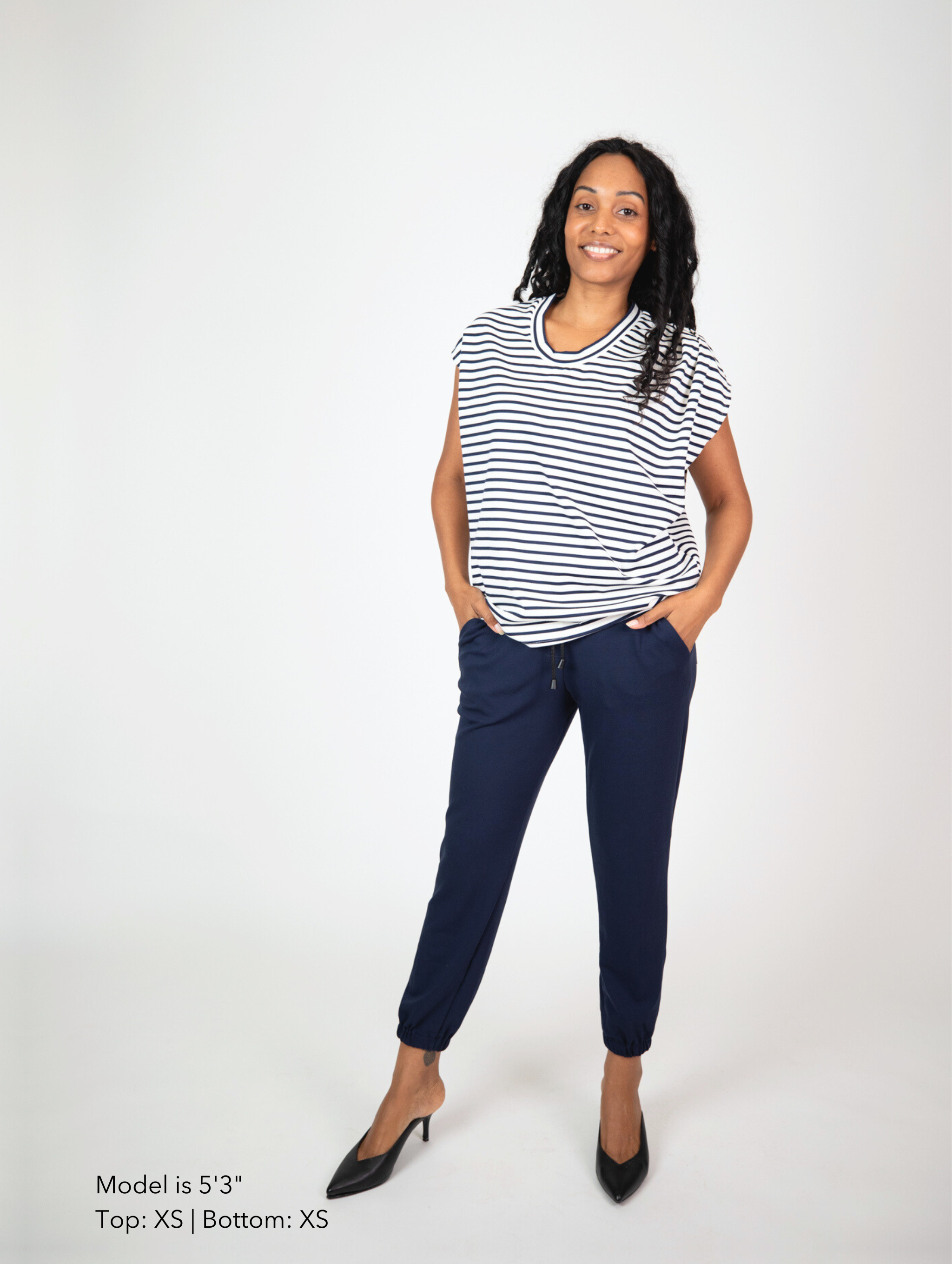 Margot Top - Nautical Stripe