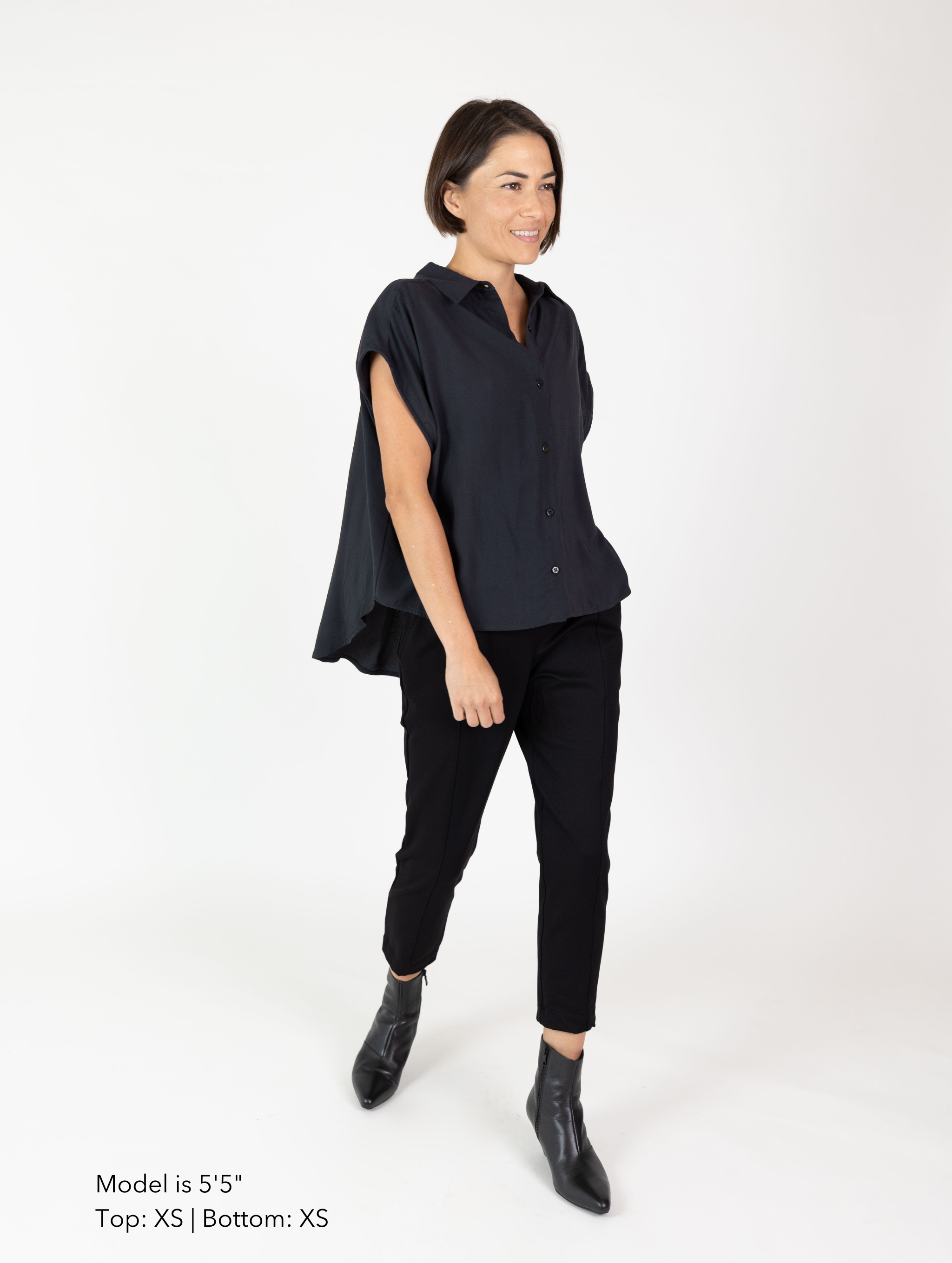 Blake Top - Vintage Black Rayon