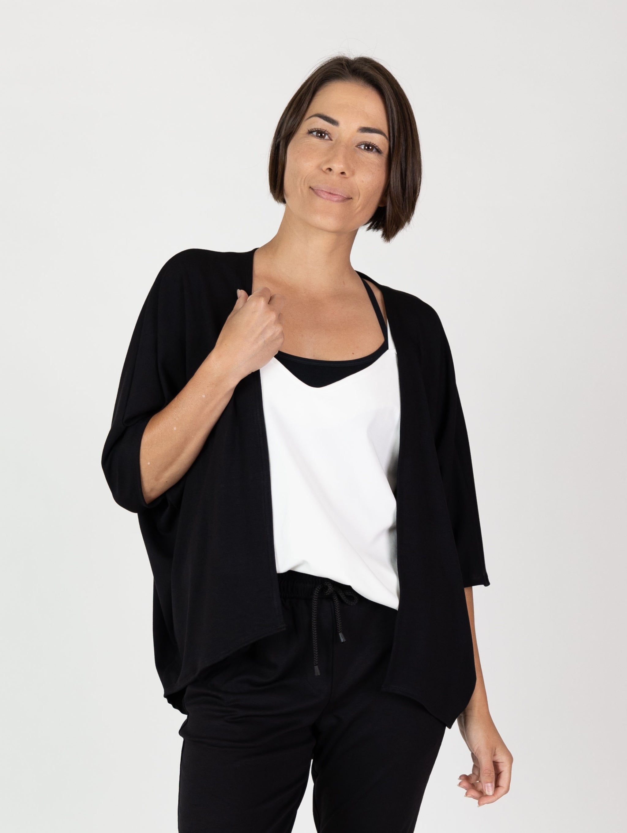 Joan Cover Up - Black Soft Ponte