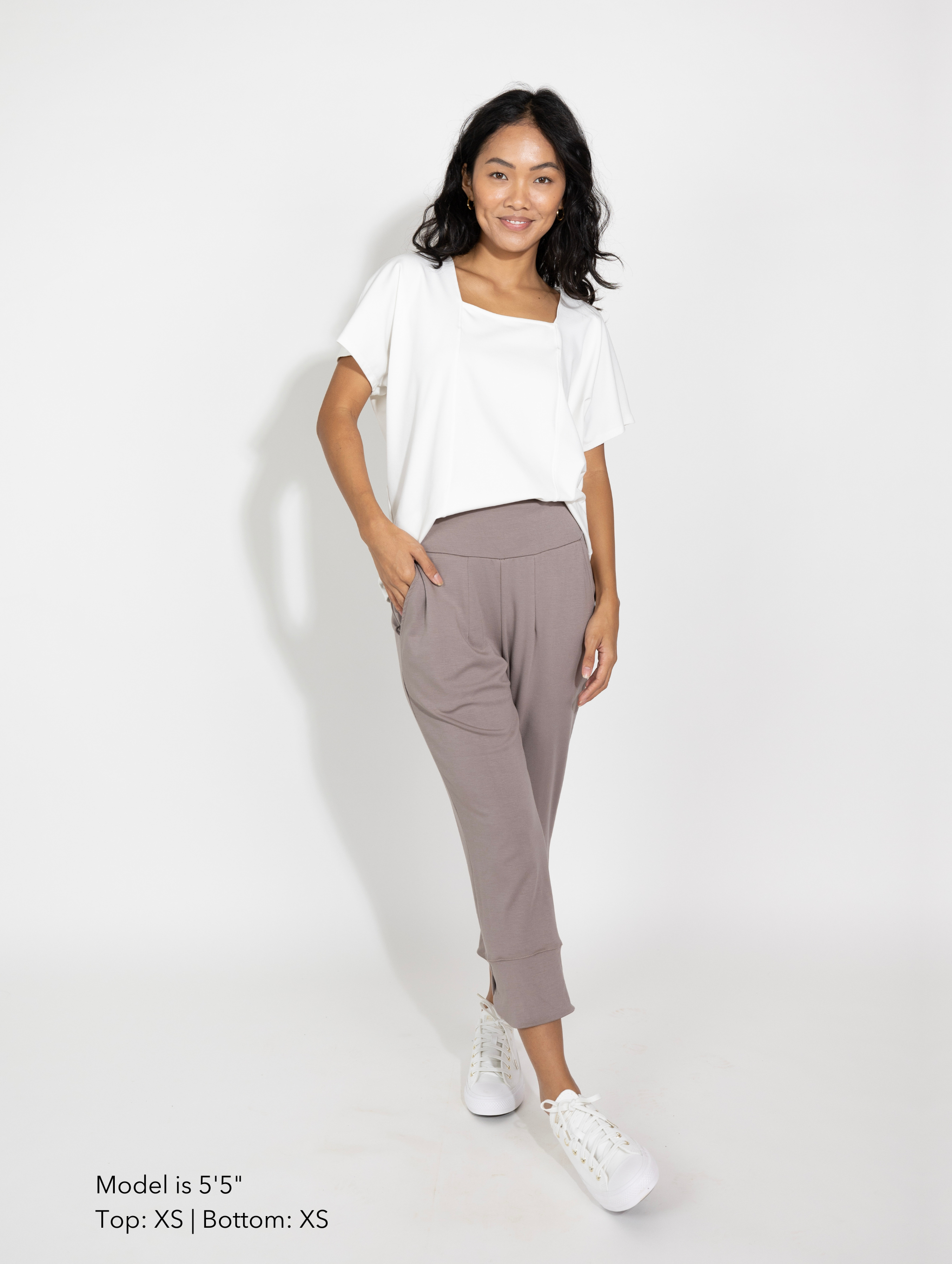 Karisa Top - White Rib