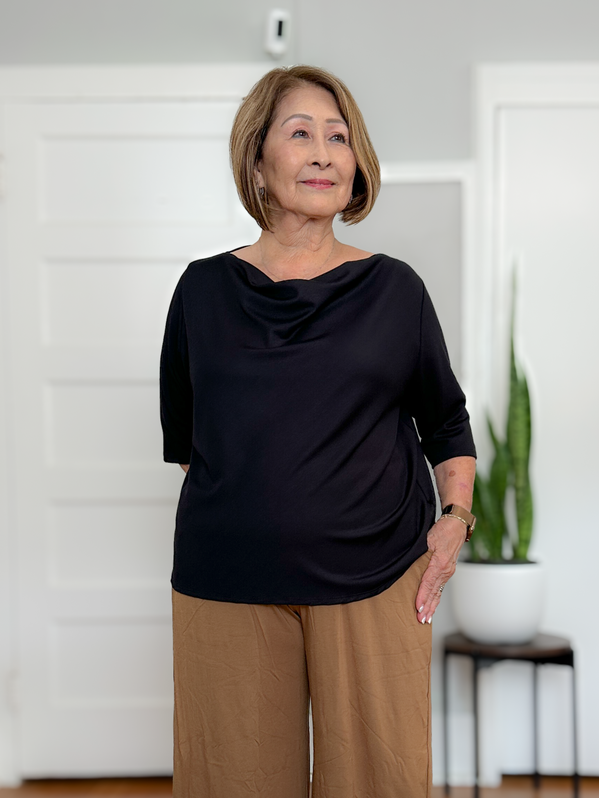 Jana Top - Black Soft Ponte