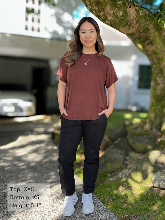 Brooklyn Pant - Black Double Knit