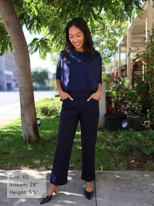 Cooke Pant - Navy Double Knit