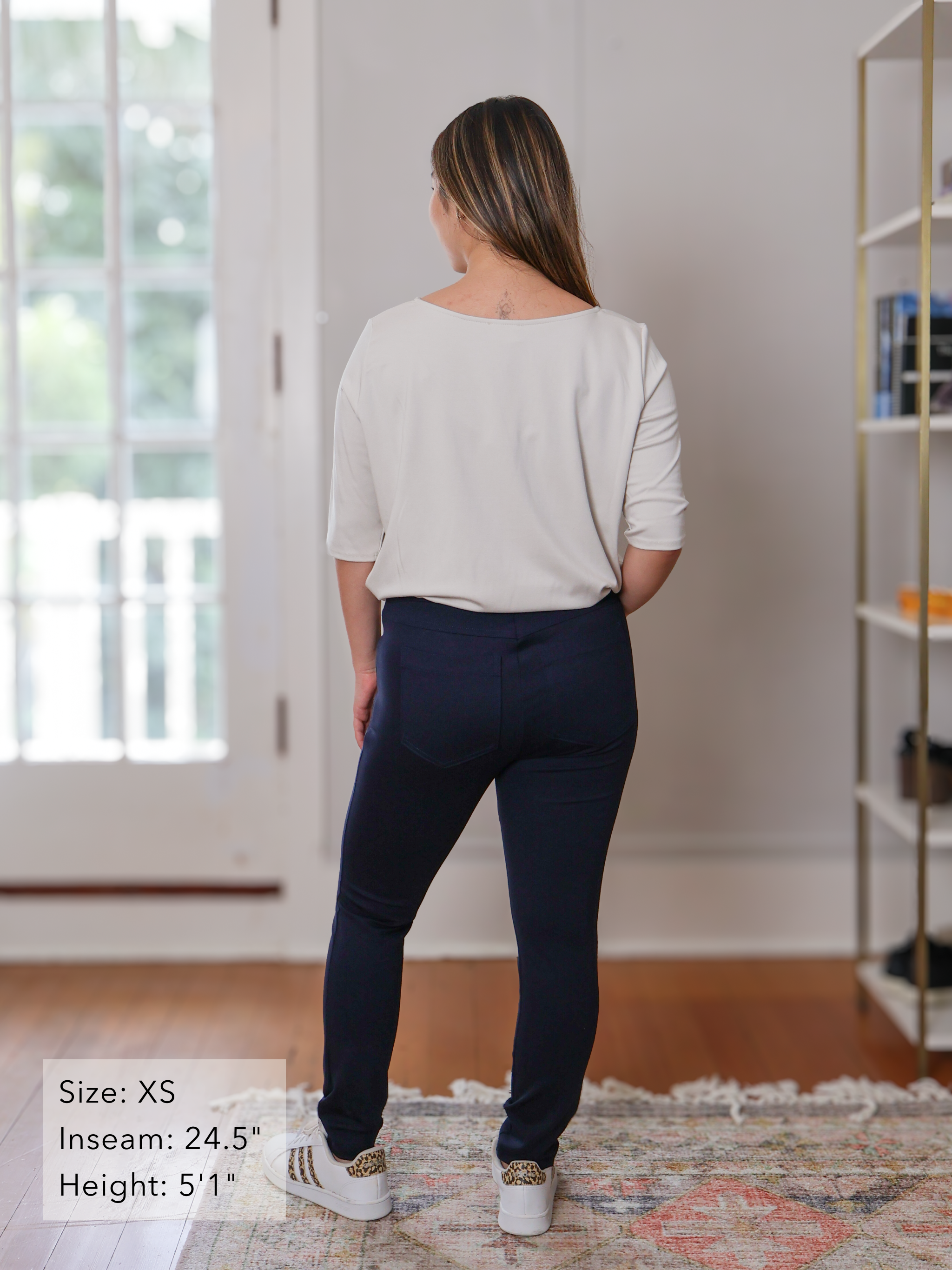 Coral Pant - Navy Double Knit