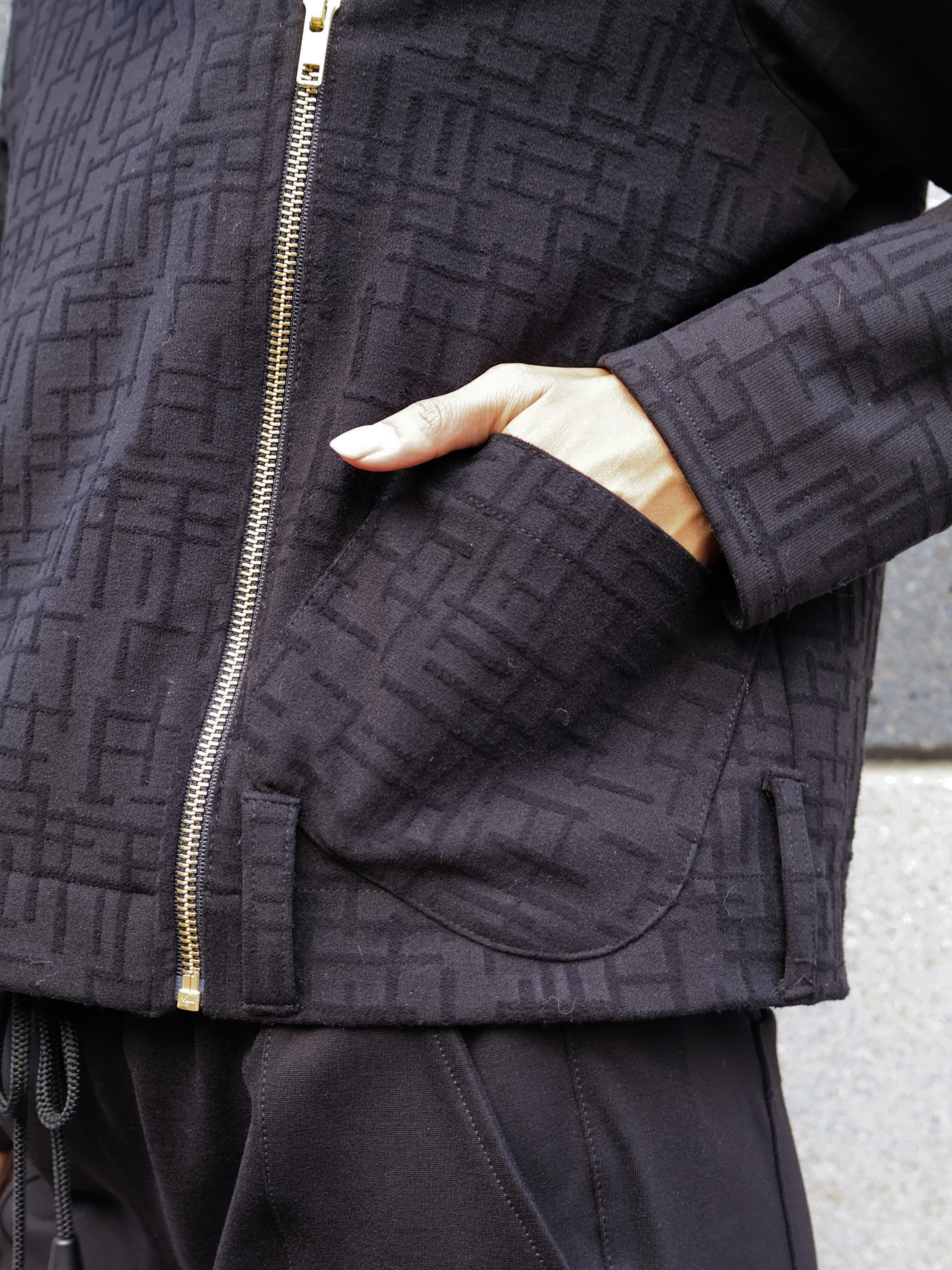 Harley Jacket - Black Maze Ponte